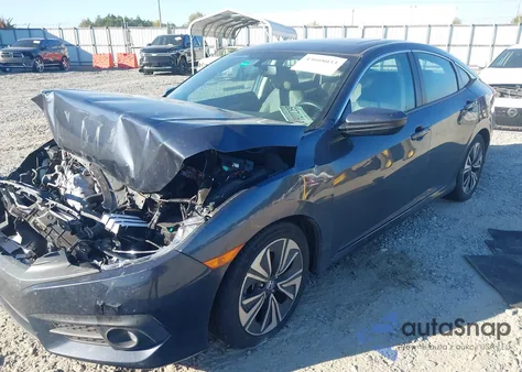 2017 Honda Civic Ex-L из США, поврежденный, VIN 2HGFC1F78HH640980